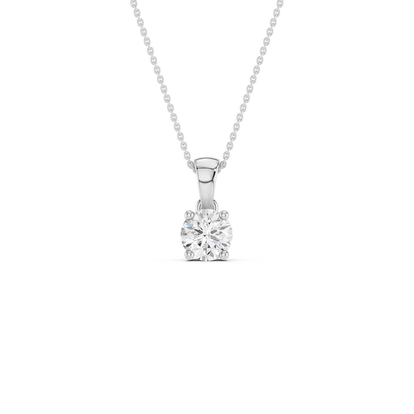 Round Solitaire Pendant