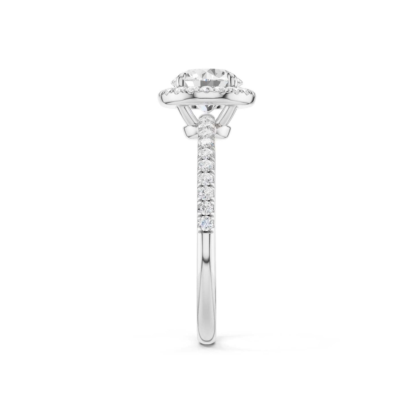 Luxe Round Halo Ring