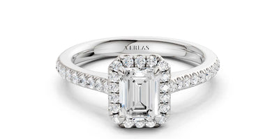 Emerald Signature Halo Ring