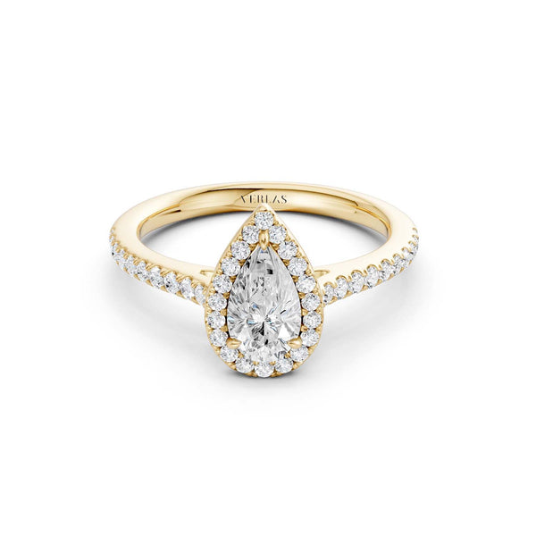 Dewdrop Signature Halo Ring