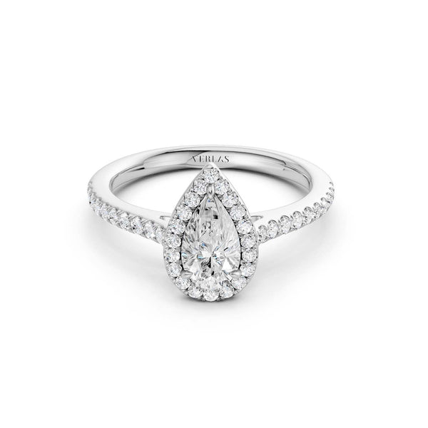 Dewdrop Signature Halo Ring