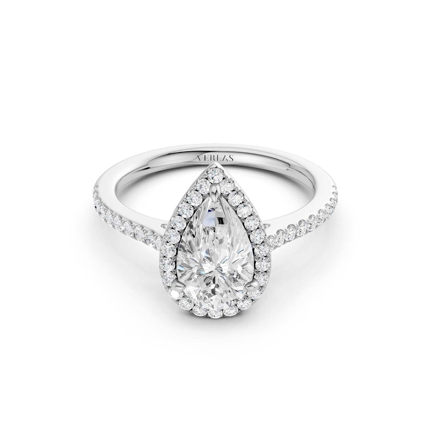 Dewdrop Signature Halo Ring