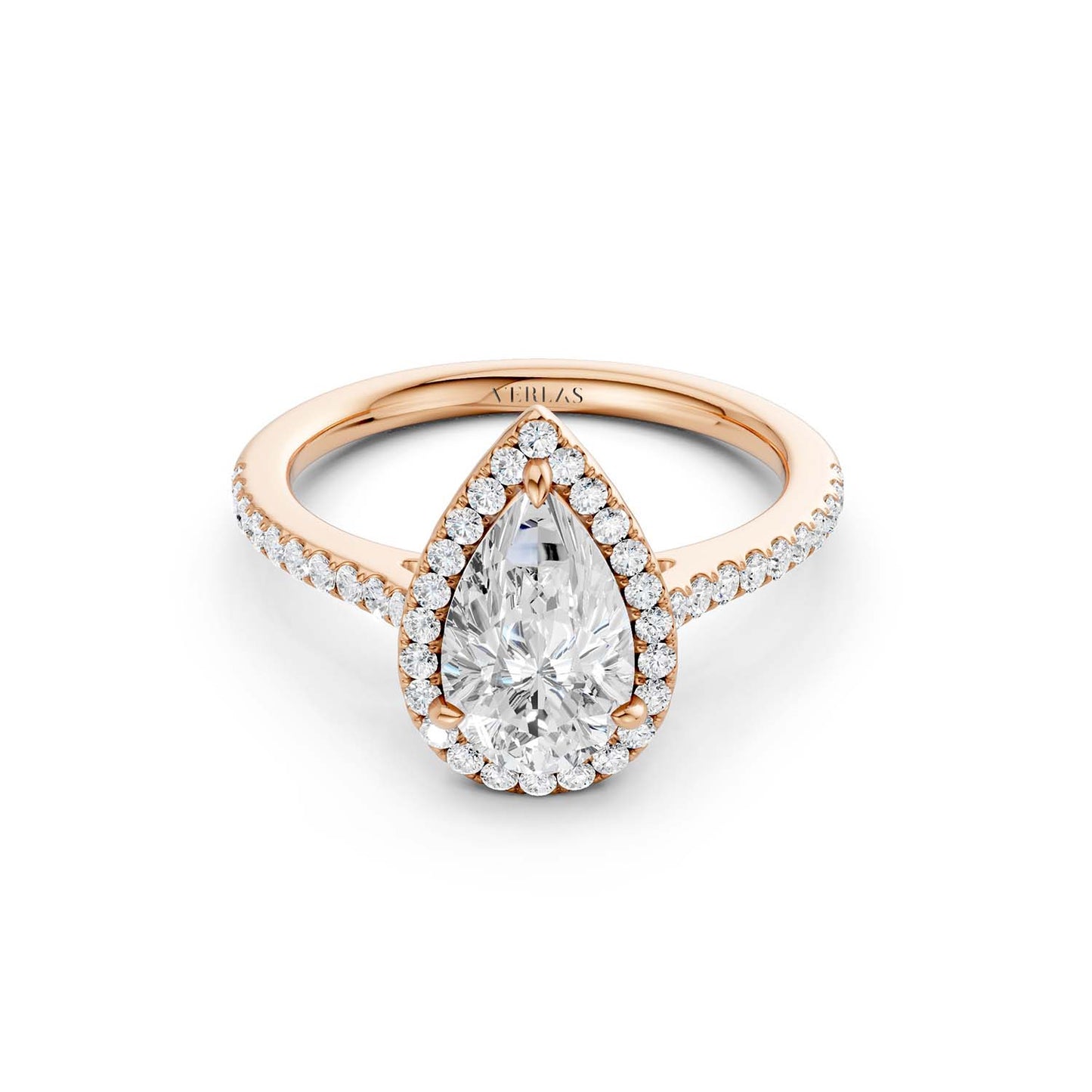 Dewdrop Signature Halo Ring