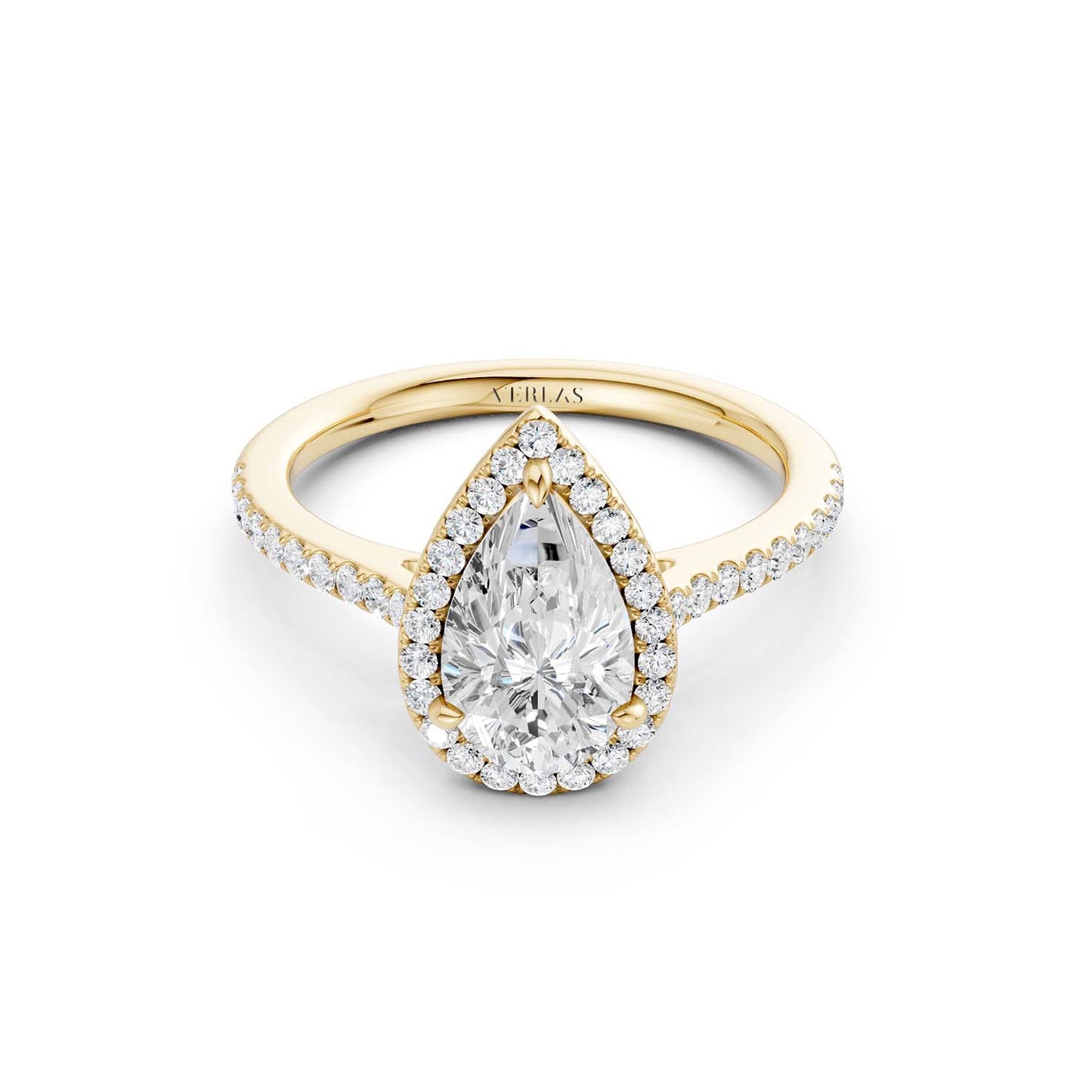 Dewdrop Signature Halo Ring