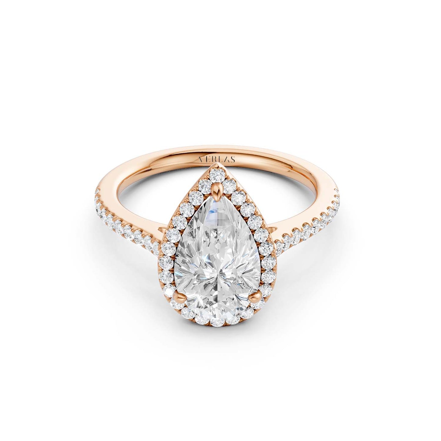 Dewdrop Signature Halo Ring