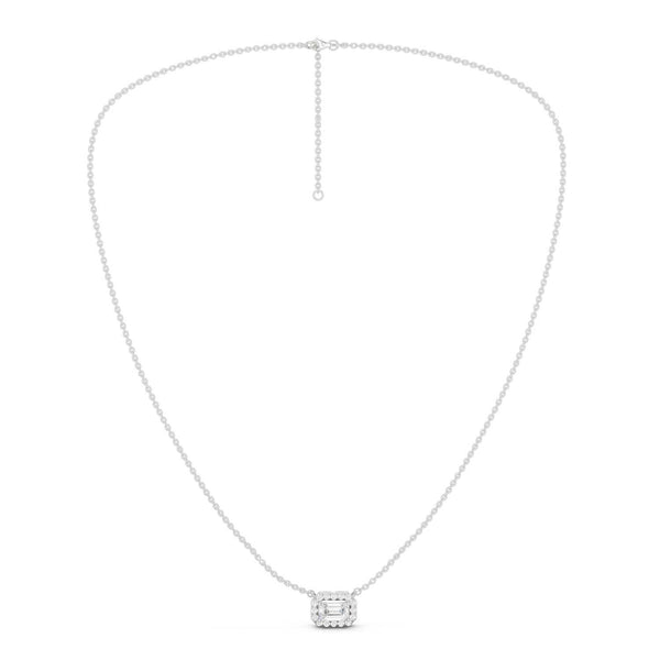 Emerald Halo Necklace