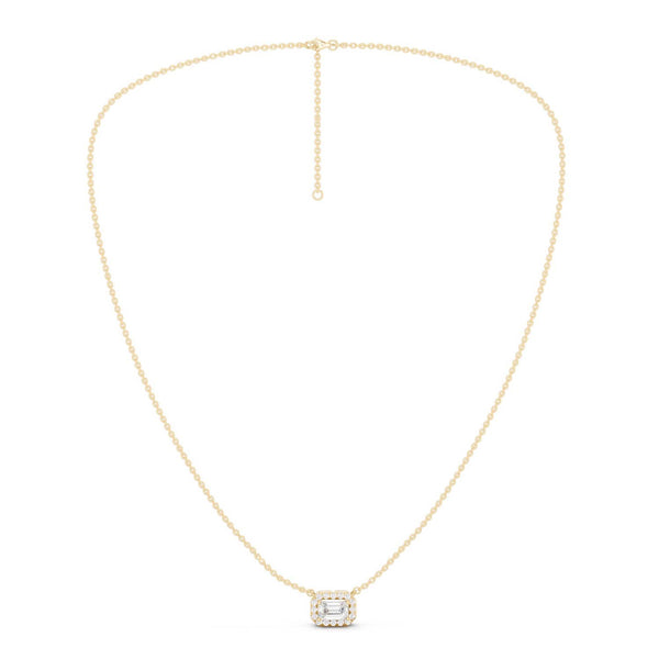 Emerald Halo Necklace