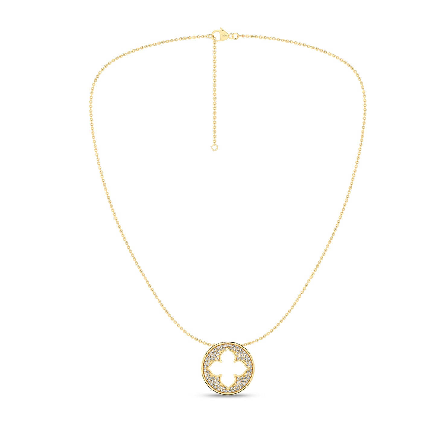 La Fleur Diamond Groove Necklace