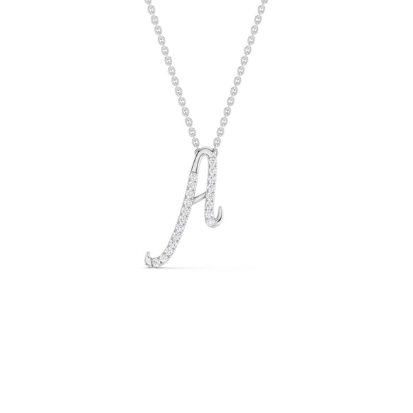 Signature Diamond Alphabet Necklace