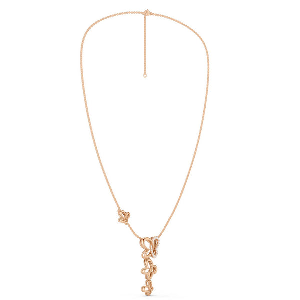 Triple Butterfly Drop Necklace