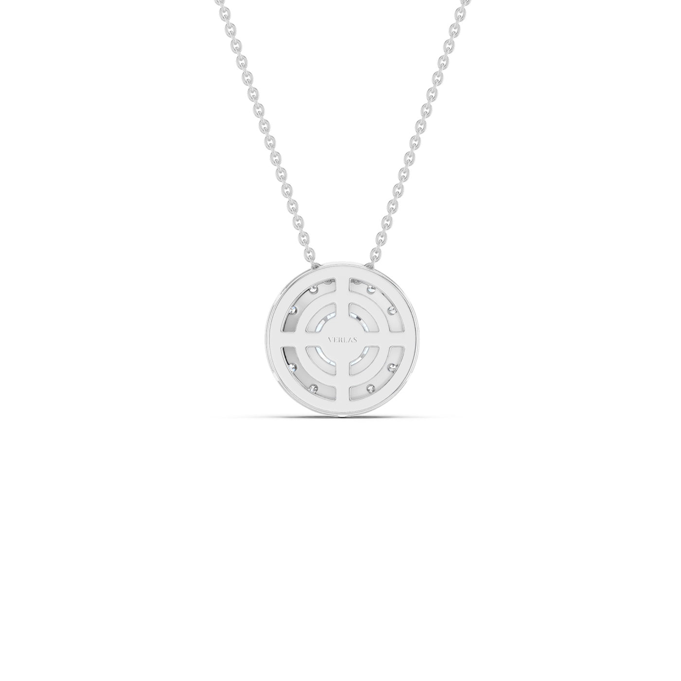 Round Halo Necklace