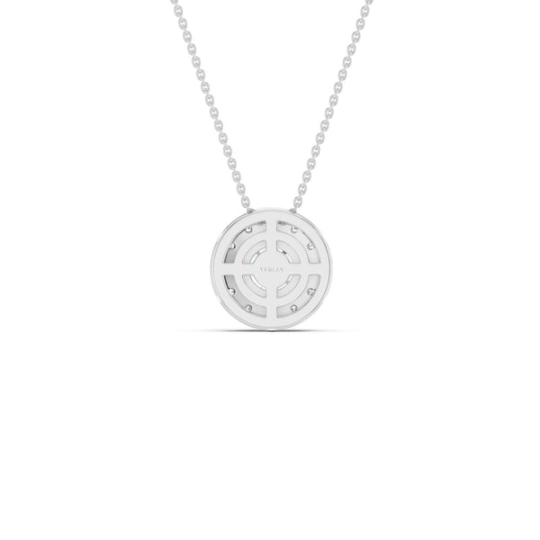 Round Halo Necklace