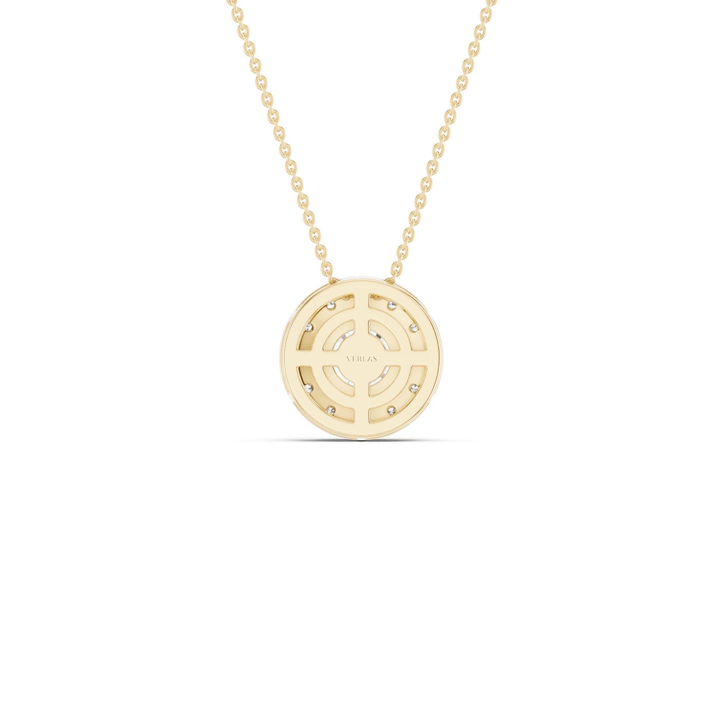 Round Halo Necklace
