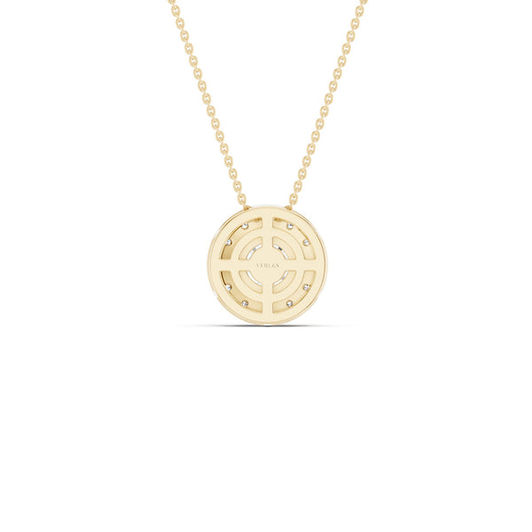 Round Halo Necklace