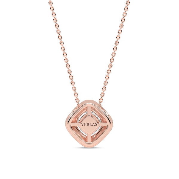 Cushion Halo Necklace