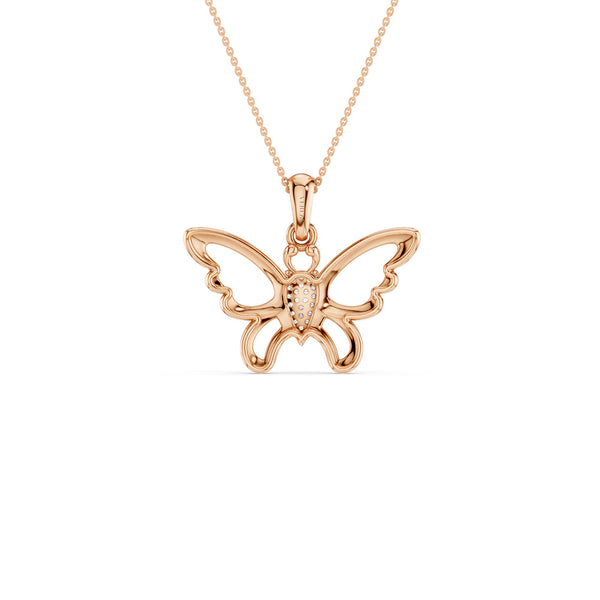 Butterfly Flutter Silhouette Pendant