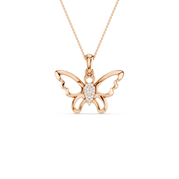 Butterfly Flutter Silhouette Pendant