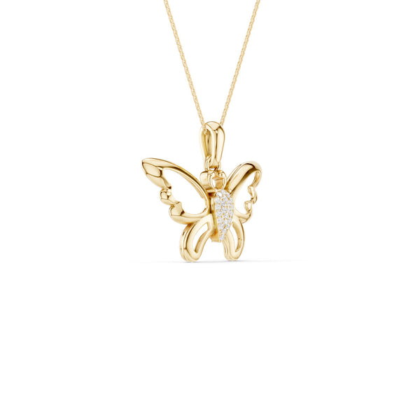 Butterfly Flutter Silhouette Pendant