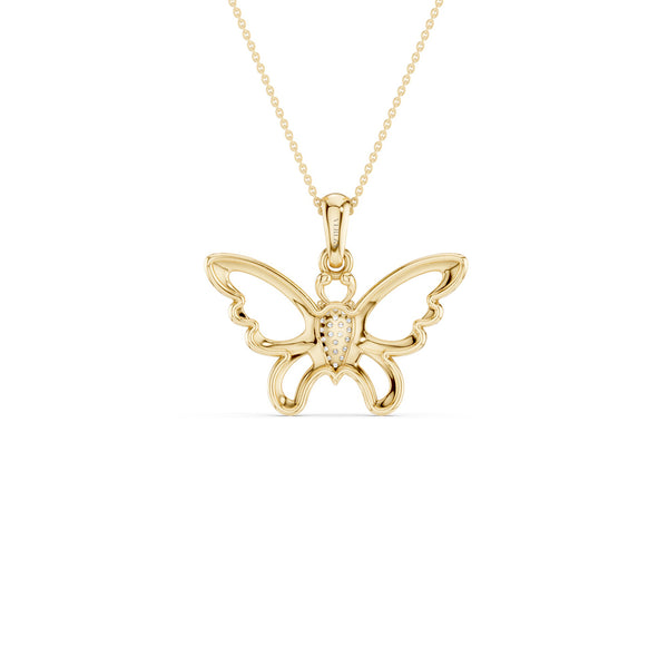 Butterfly Flutter Silhouette Pendant