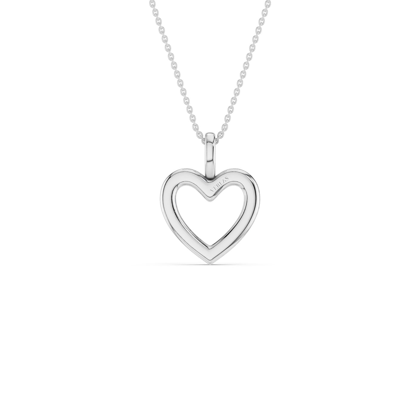 Heart Silhouette Drop Necklace