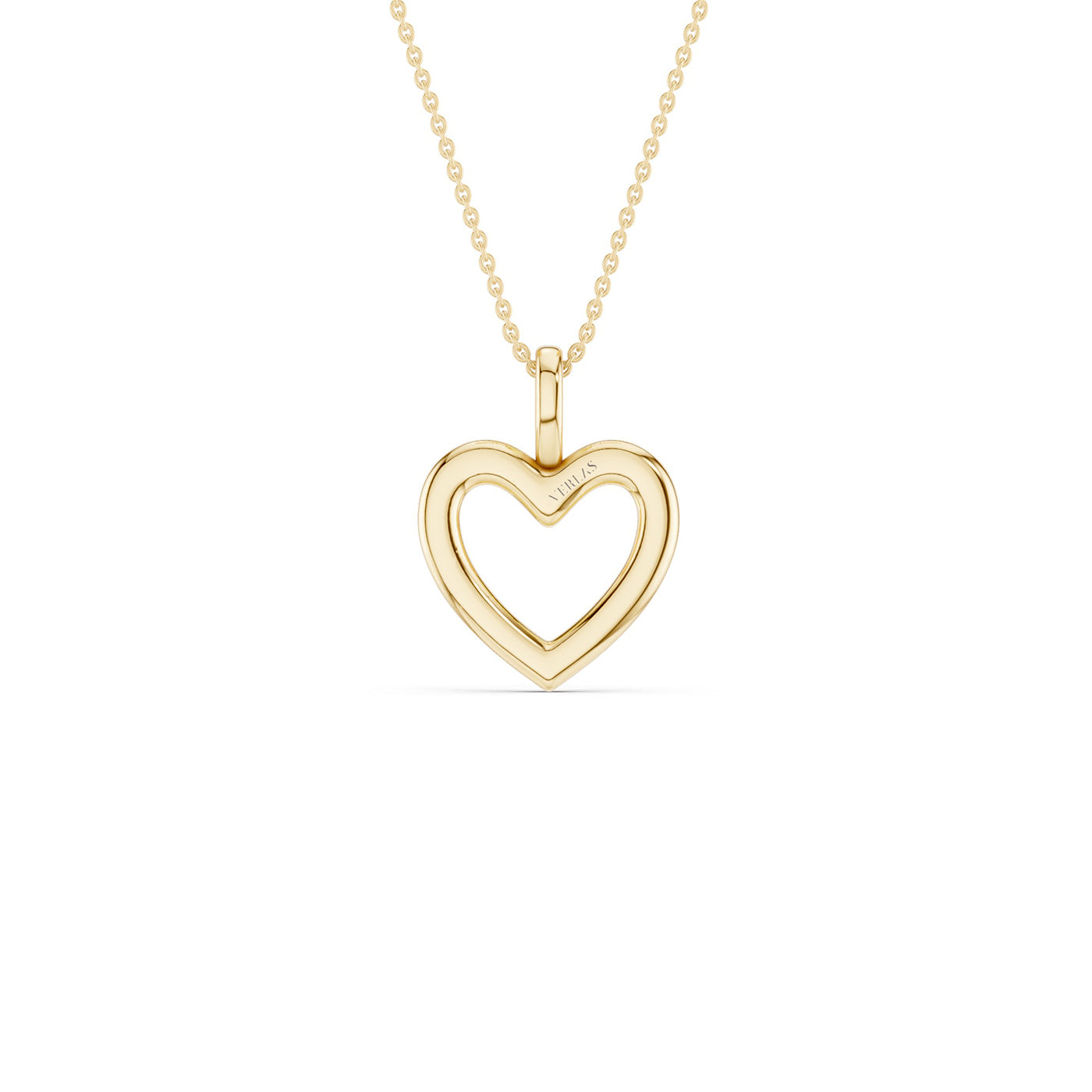 Heart Silhouette Drop Necklace