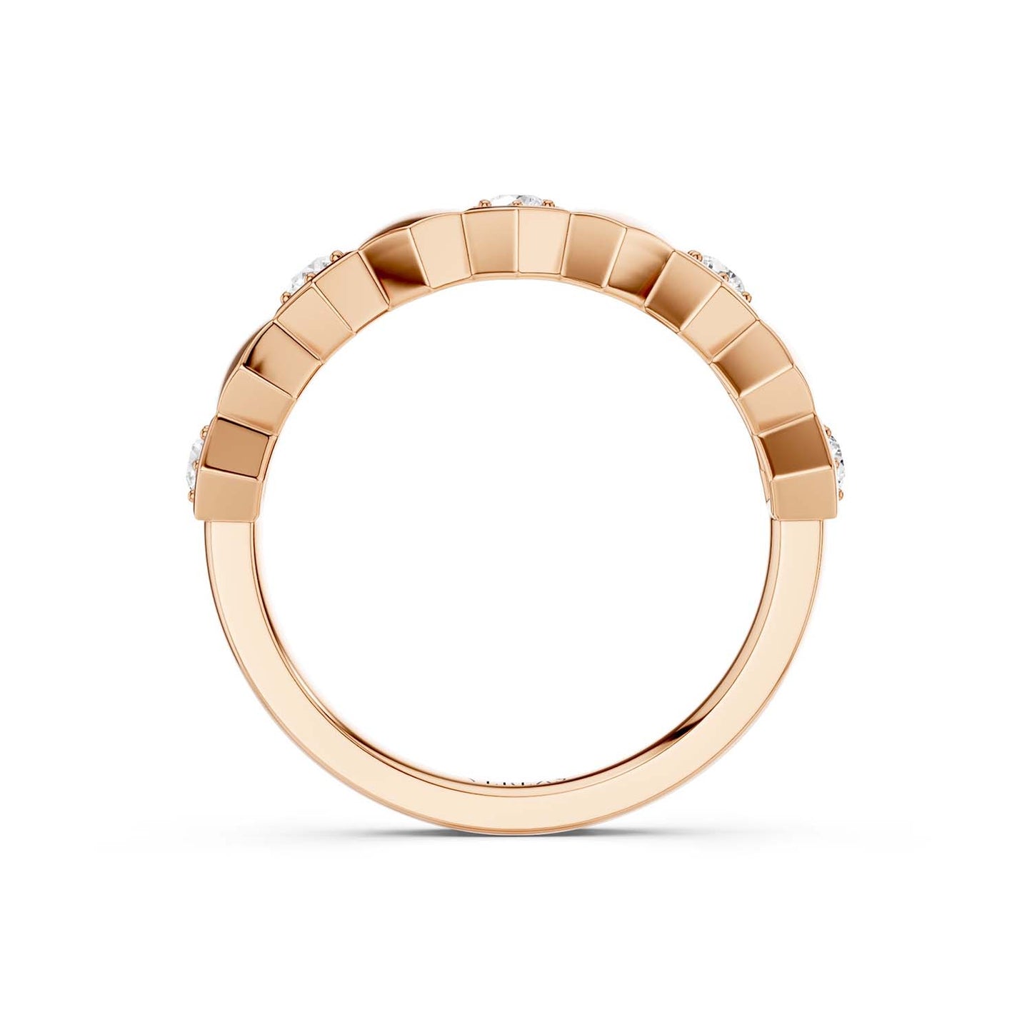 Alternating Diamonds Hexagon Band