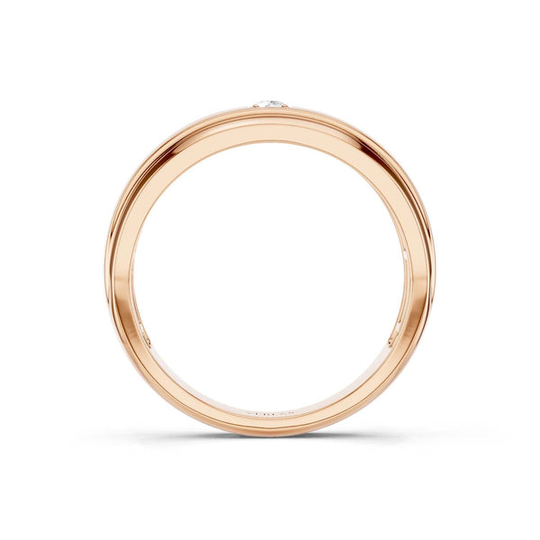 1-Stationed Round Diamond Band