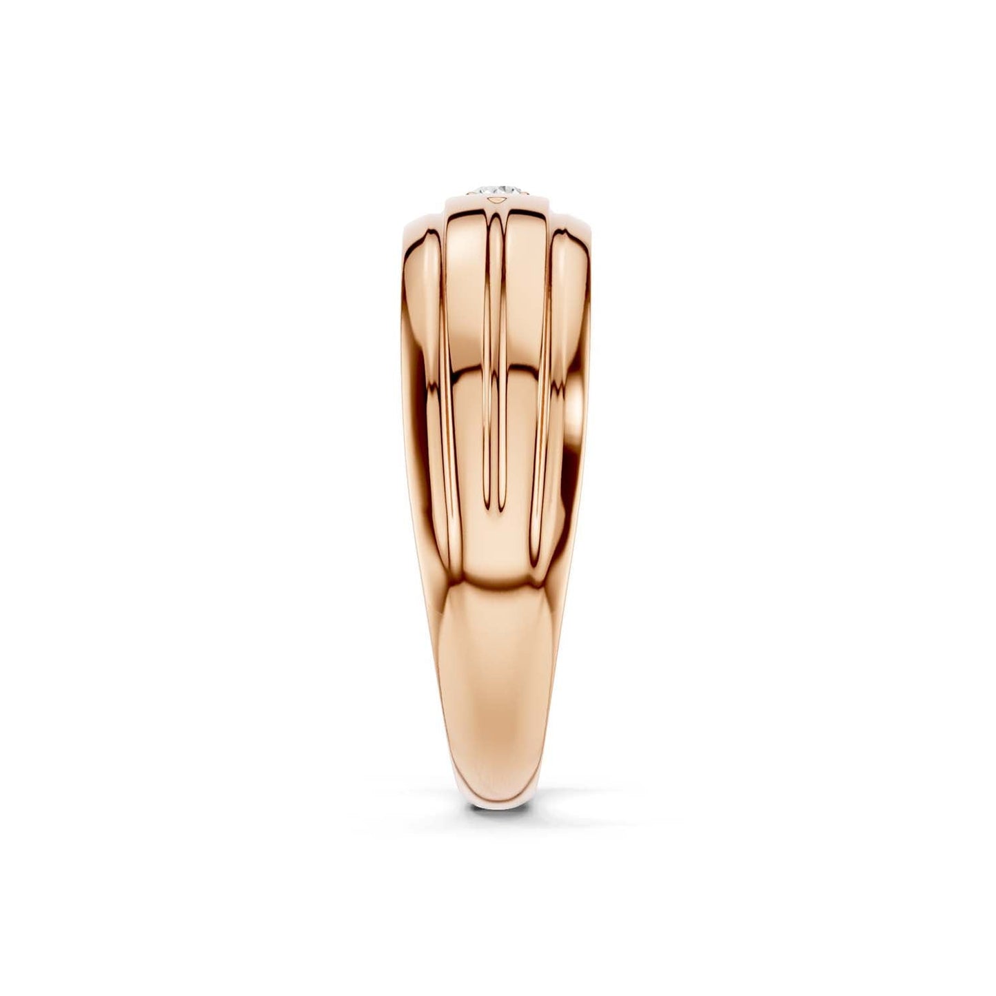 1-Stationed Round Diamond Band