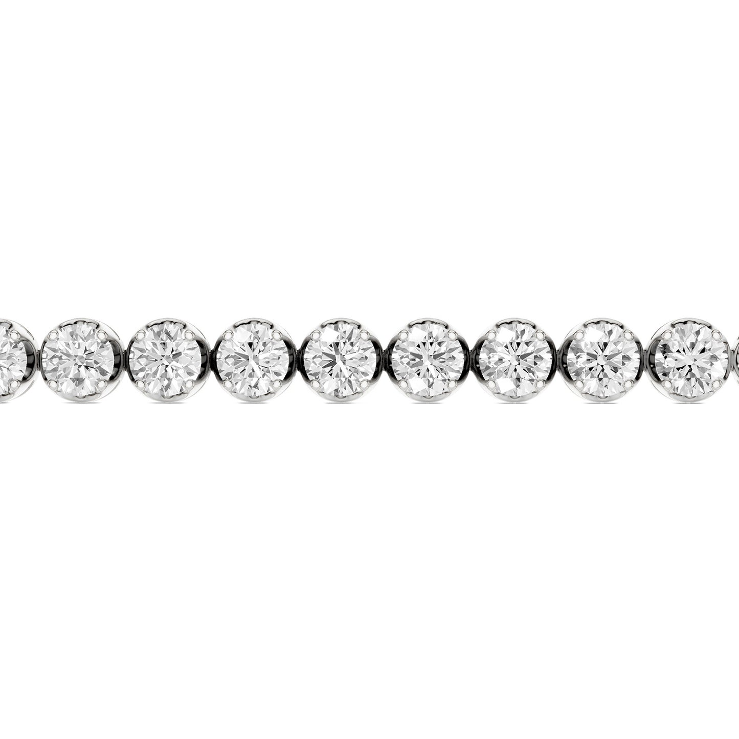 Round Diamond Tennis Bracelet Large