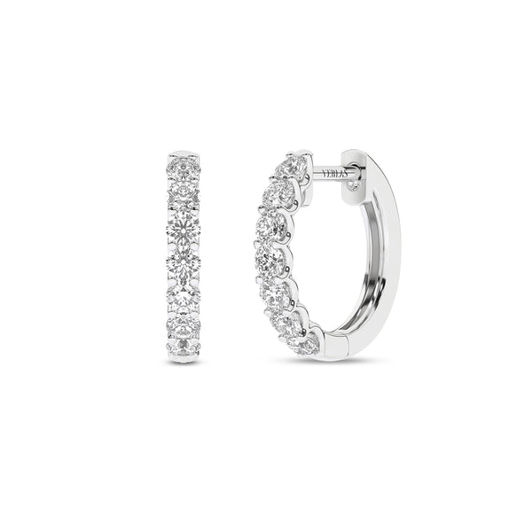 Radiant Half Trail Huggie Hoops