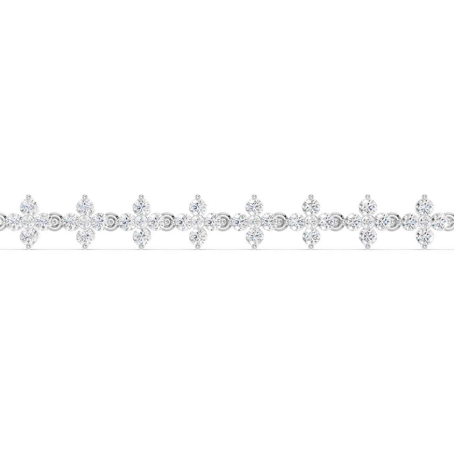 Alyssa Blossom Tennis Bracelet (Natural)