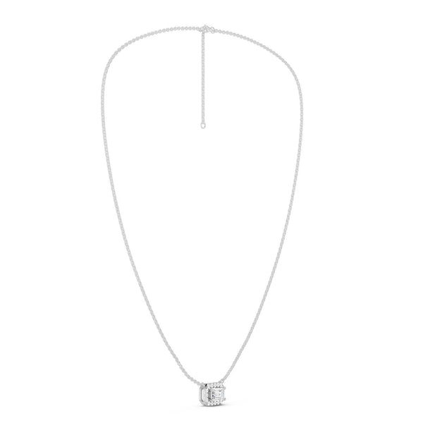 Emerald Halo Necklace