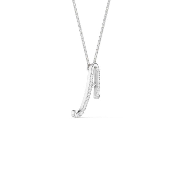 Signature Diamond Alphabet Necklace