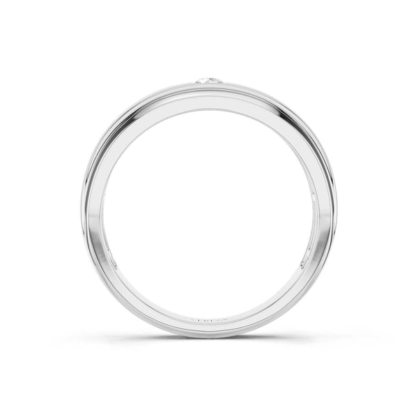 1-Stationed Round Diamond Band