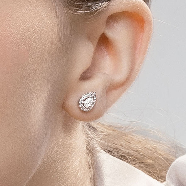 Dewdrop Halo Studs