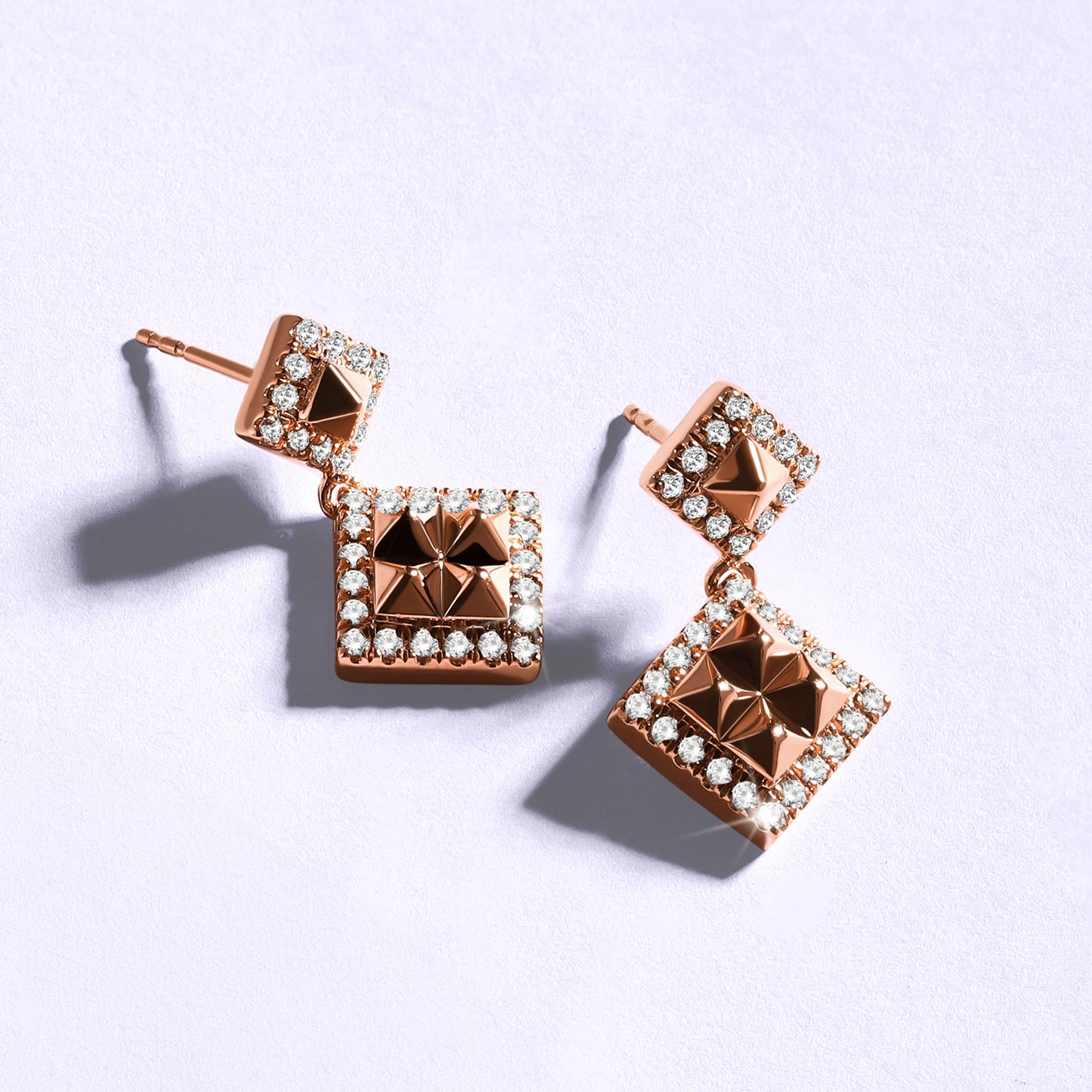 Pyramid Luxe Geometric Contour Earrings