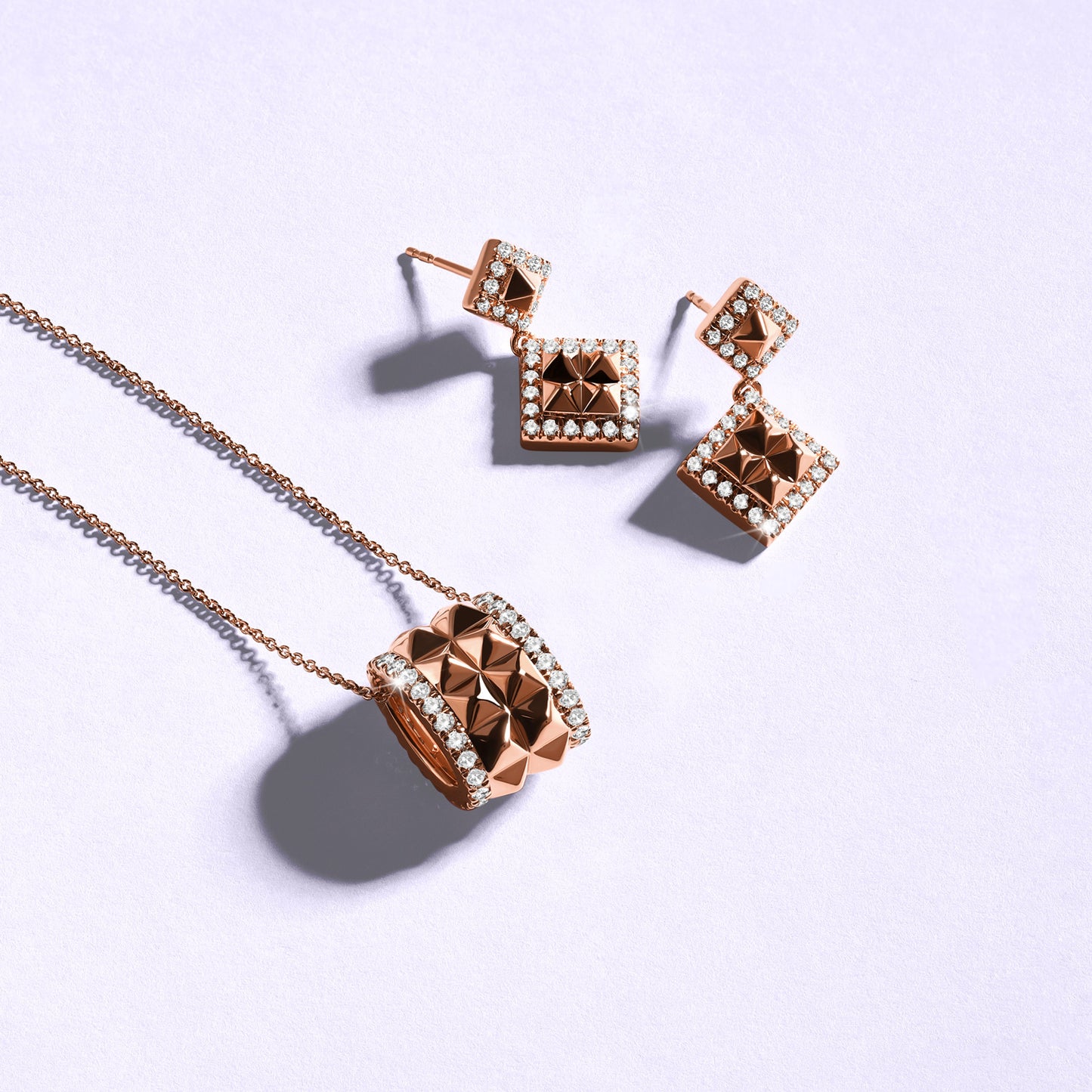 Pyramid Luxe Geometric Contour Earrings