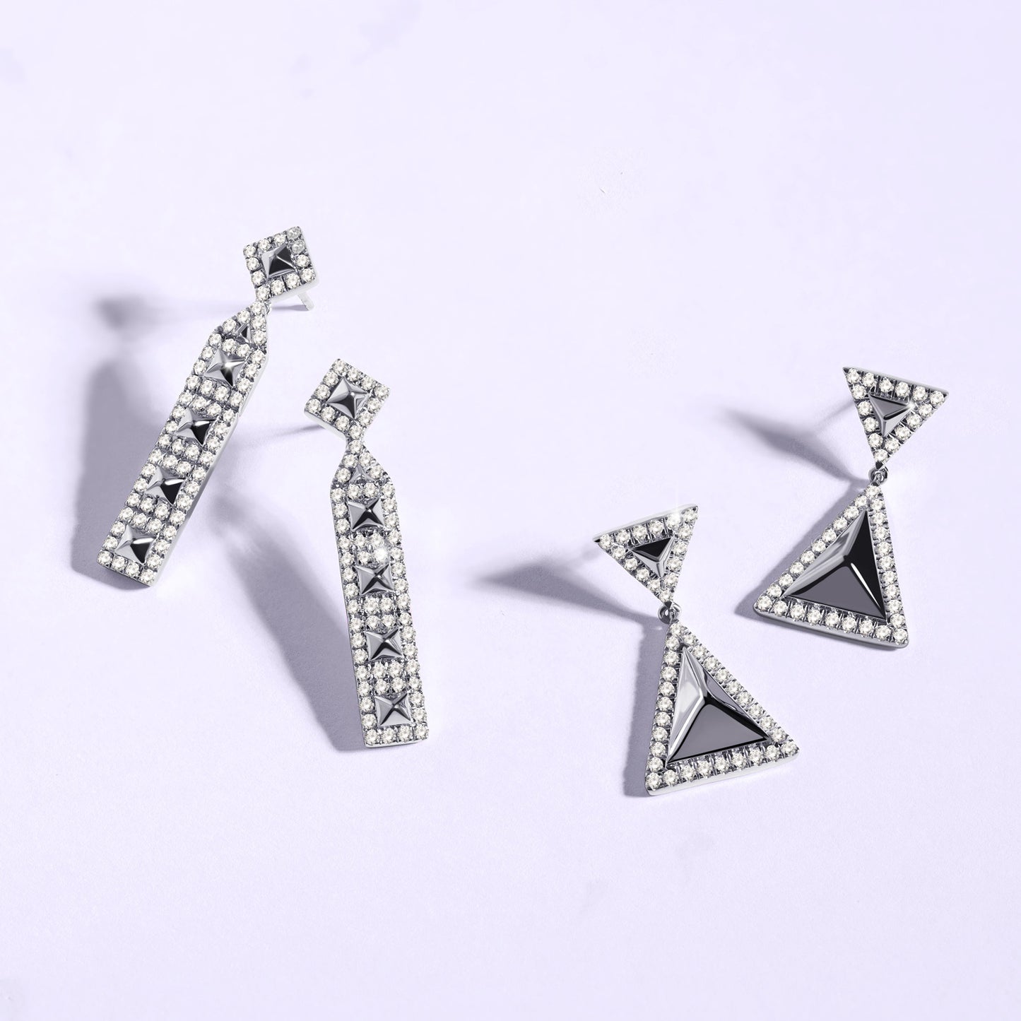 Pyramid Luxe Contour Earrings