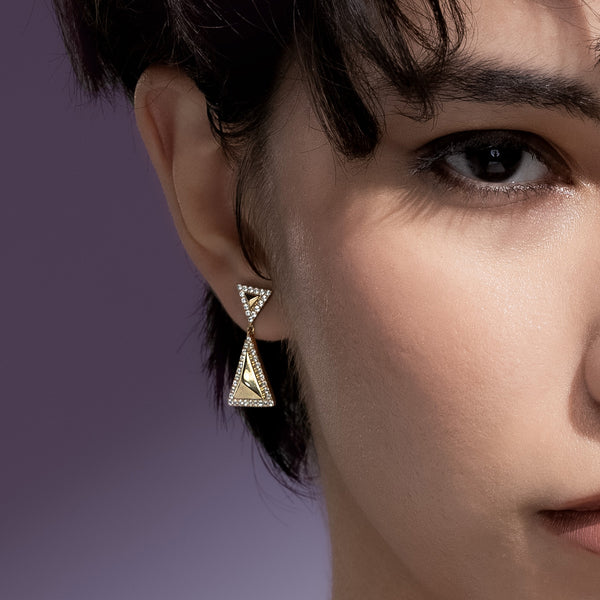 Pyramid Luxe Contour Earrings