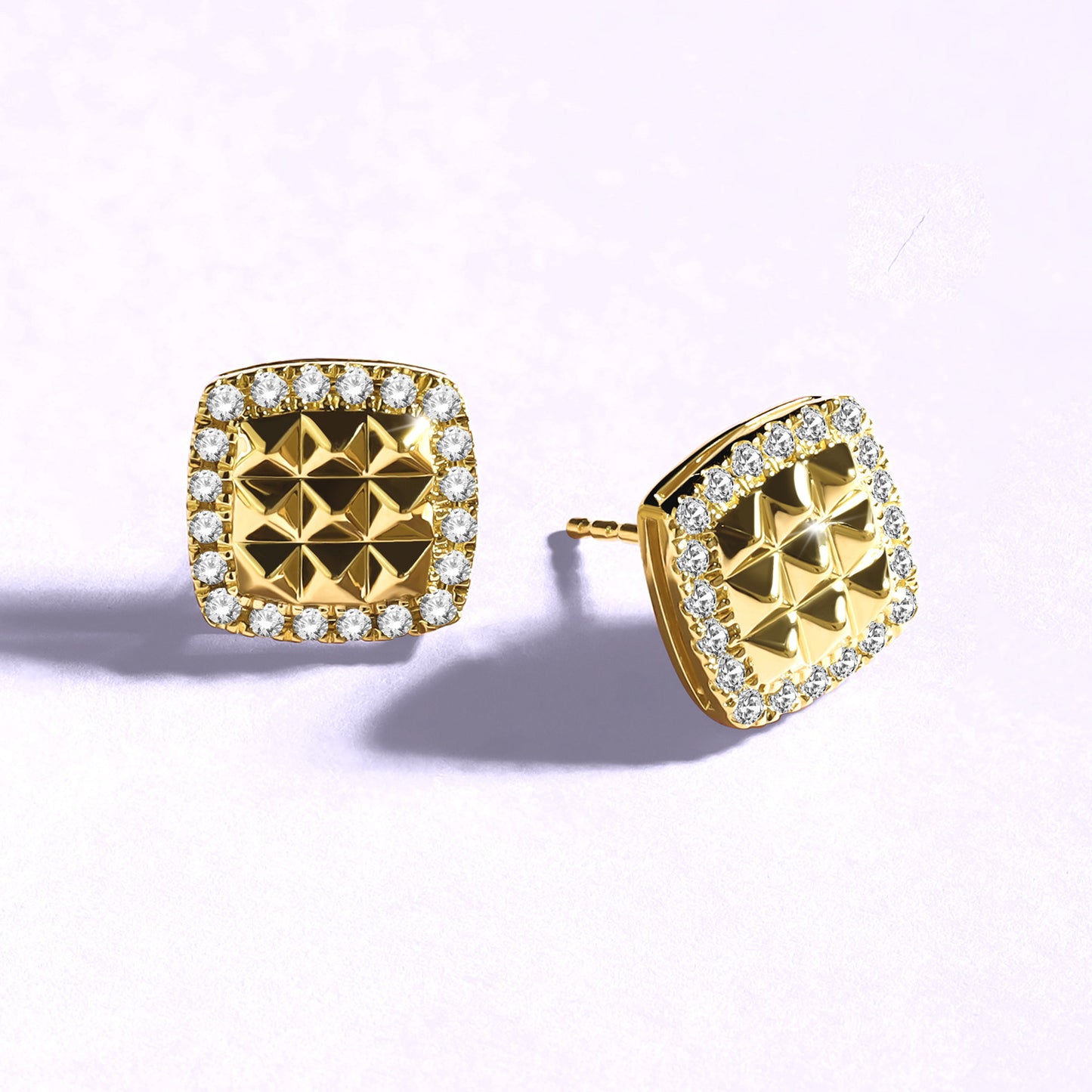 Pyramid Radiant Diamond Studs