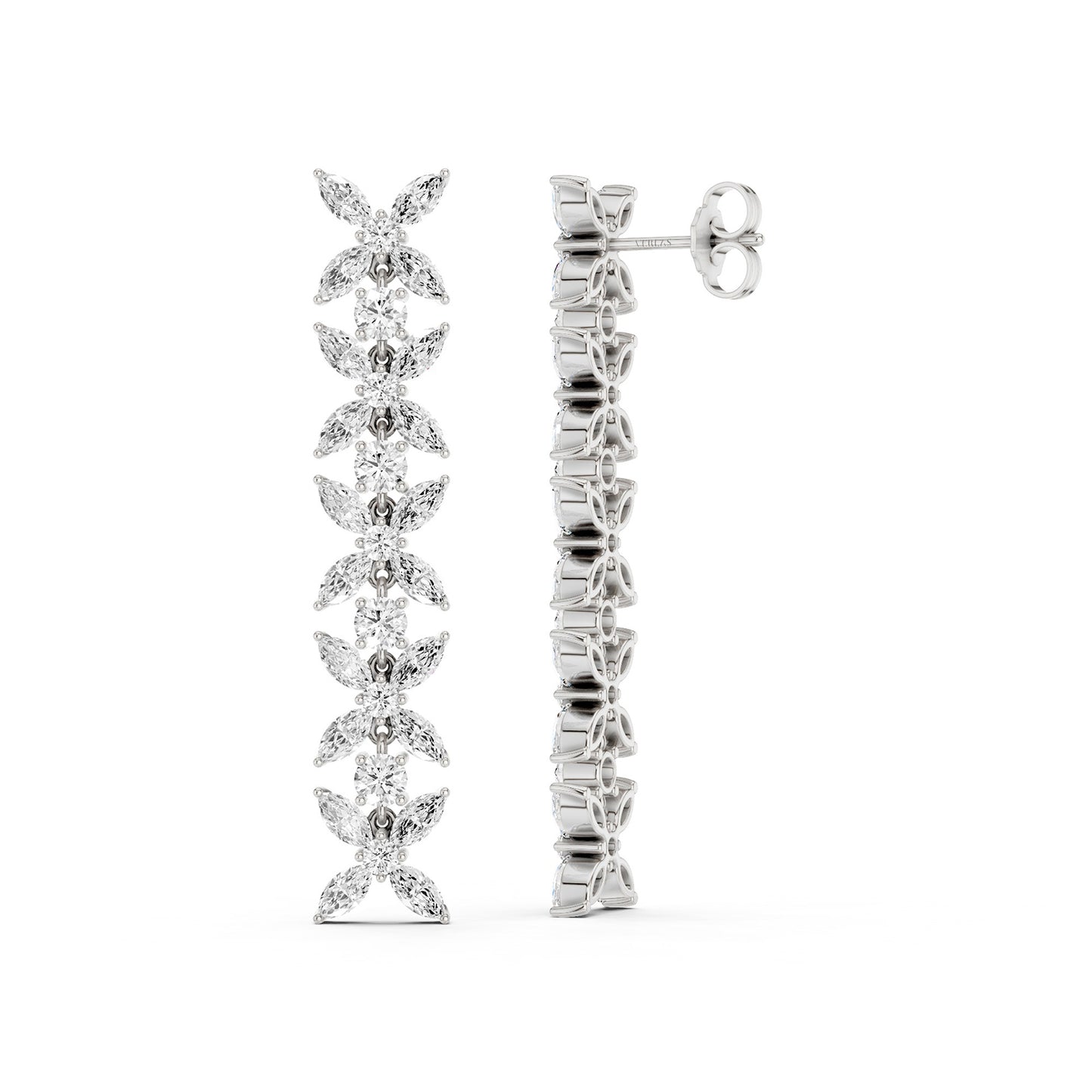 Alyssa Marquise Cascading Dangler Earrings