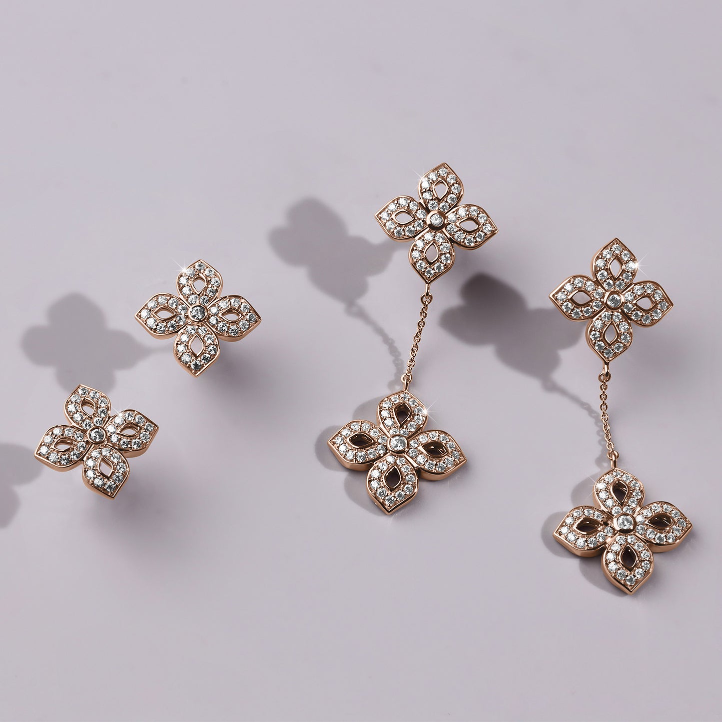 La Fleur Diamond Silhouette Studs