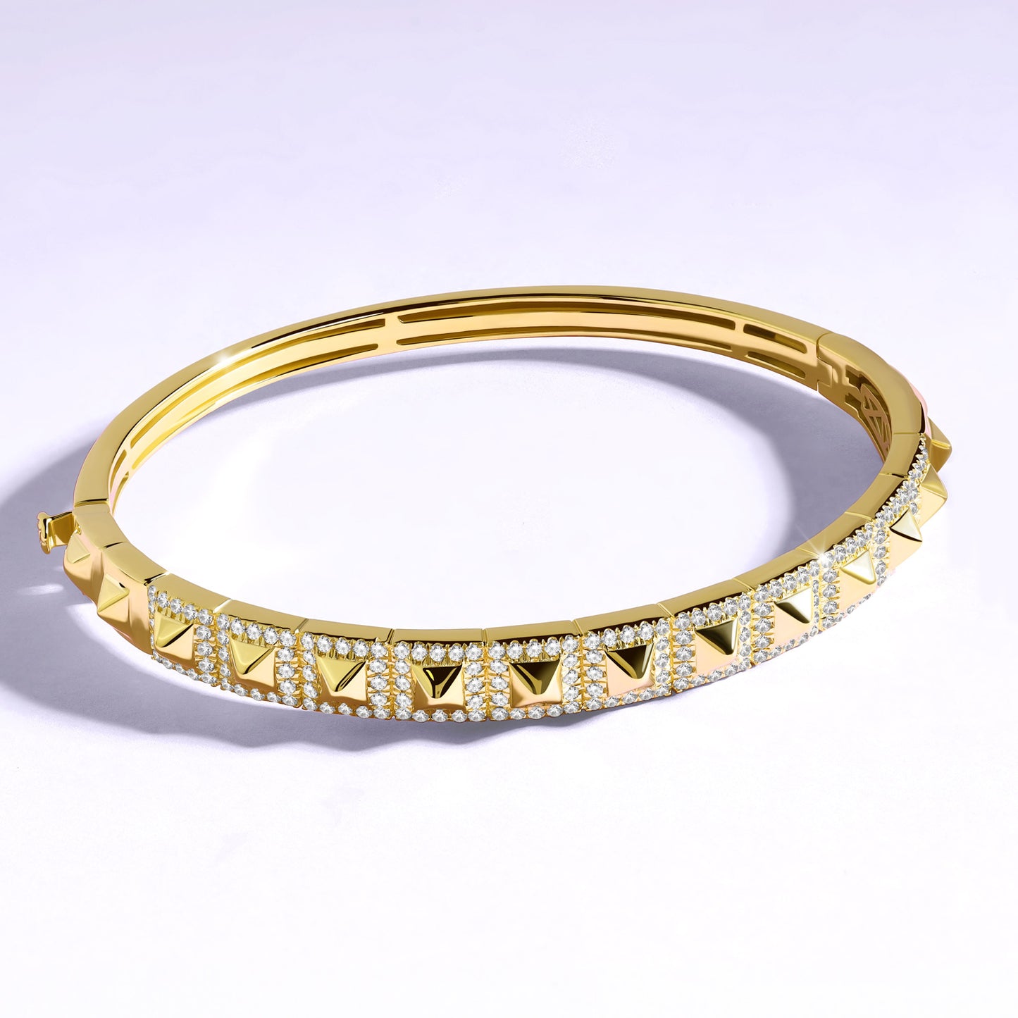 Pyramid Luxe Geometric Bangle