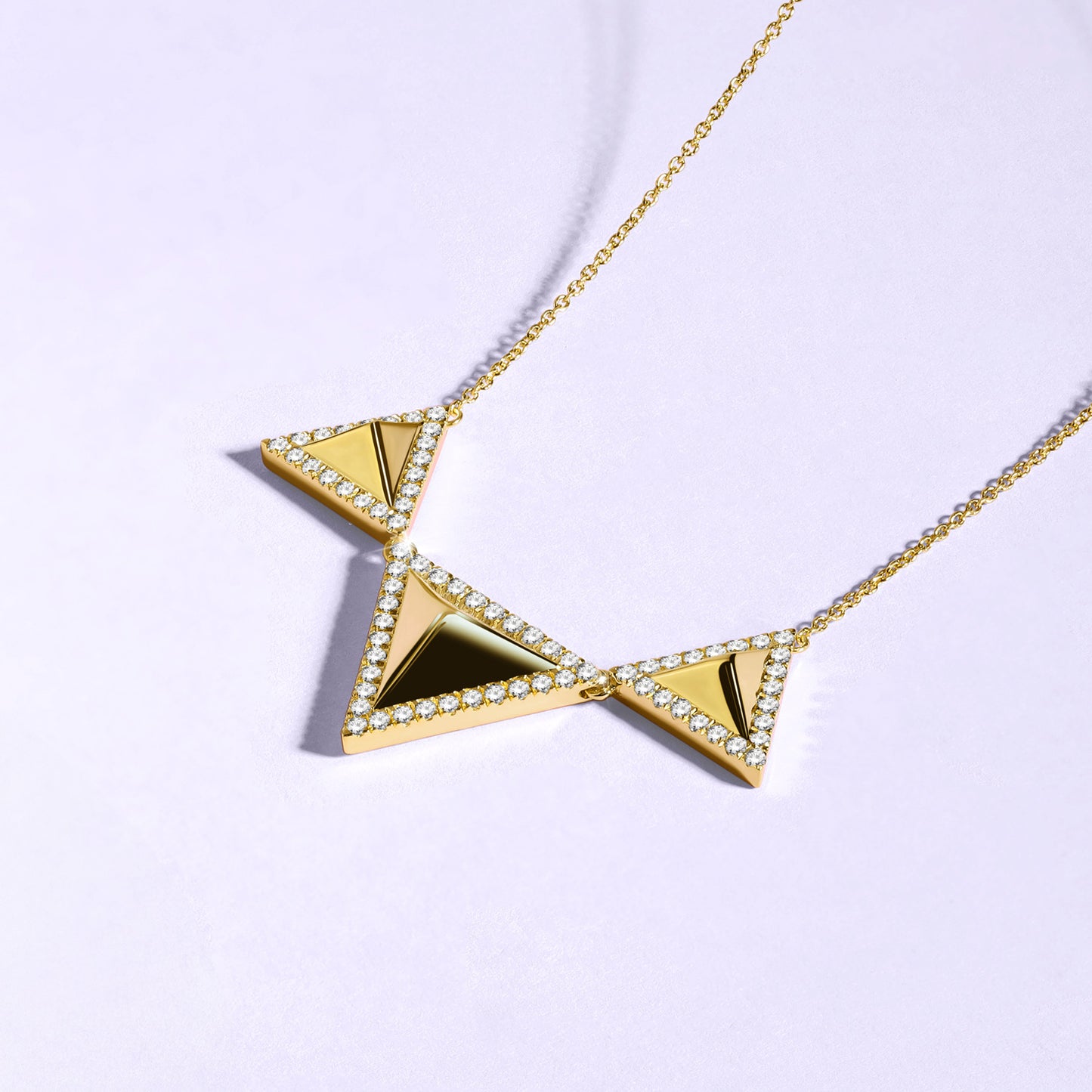 Pyramid Trois Pendant Necklace