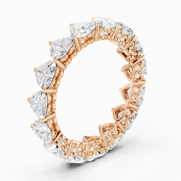 Vertical Heart Eternity Band