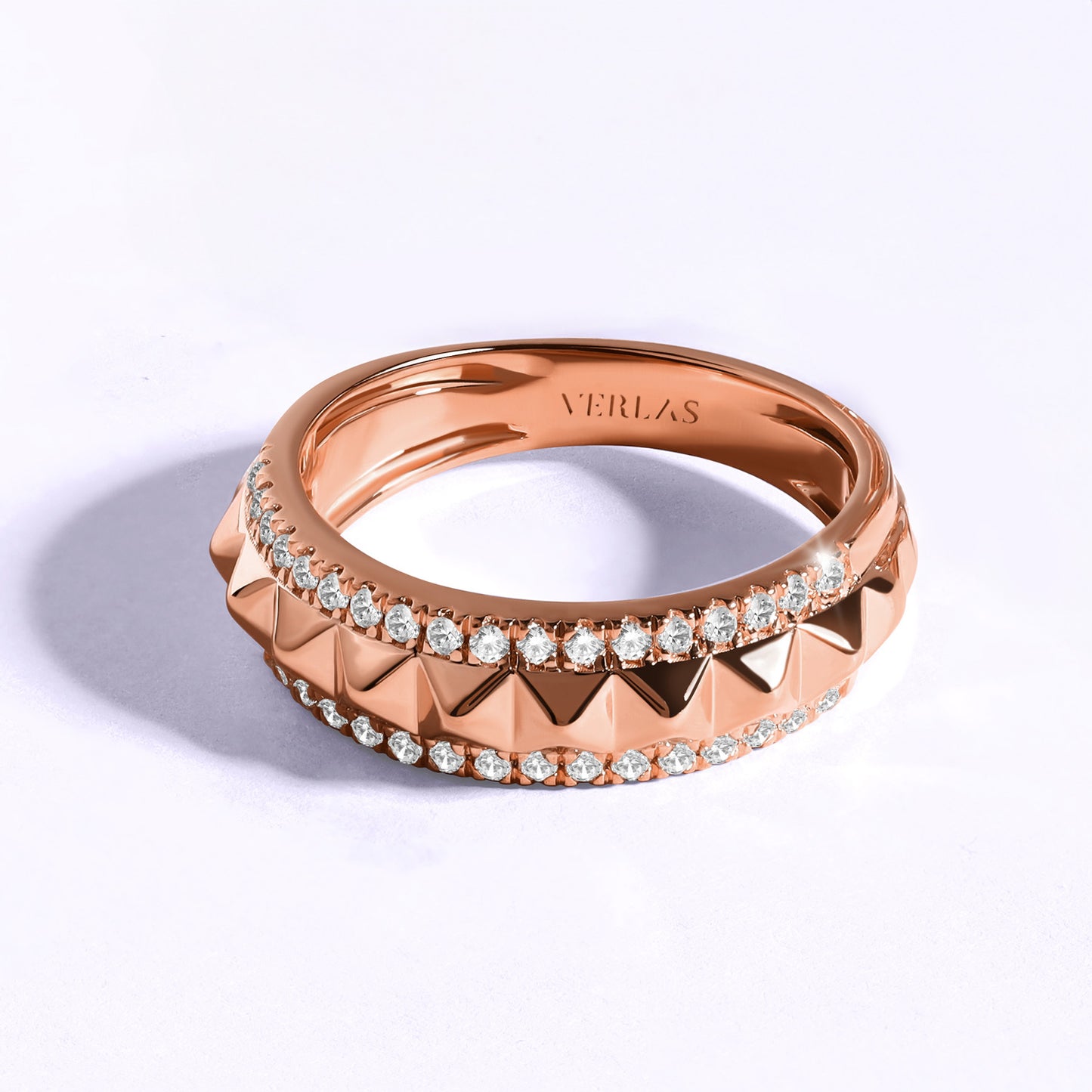 Pyramid Spiked Diamond Band