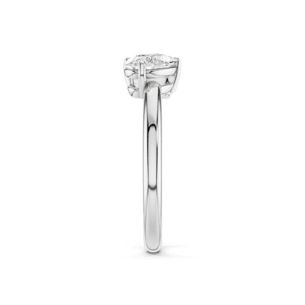 Pear-Round Diamond Toi et Moi Ring