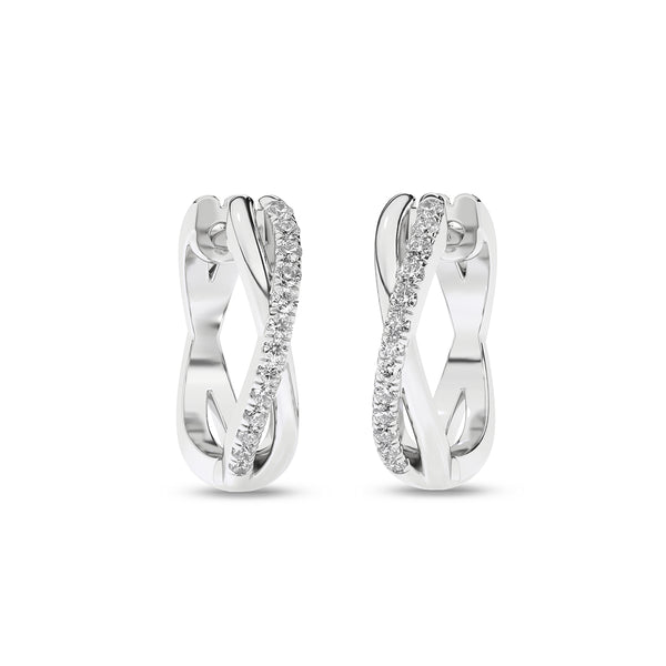 Enchanting Twisted Huggie Hoops