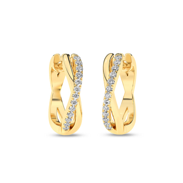 Enchanting Twisted Huggie Hoops