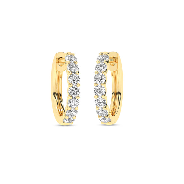 Radiant Half Trail Huggie Hoops
